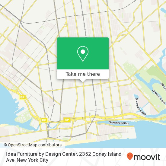 Mapa de Idea Furniture by Design Center, 2352 Coney Island Ave