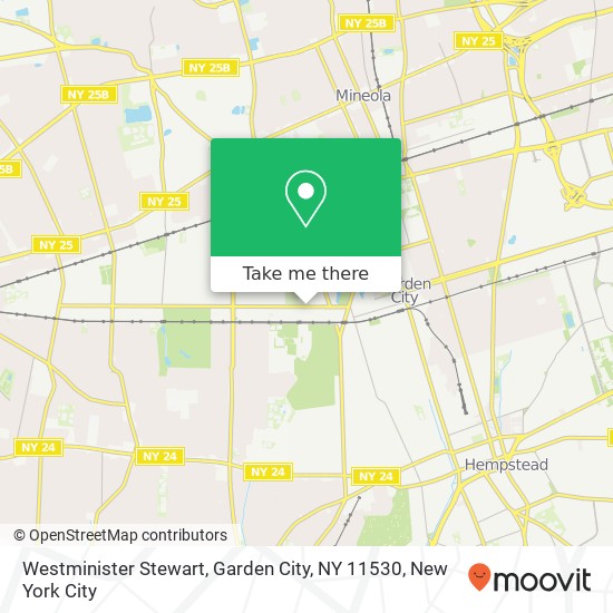 Mapa de Westminister Stewart, Garden City, NY 11530