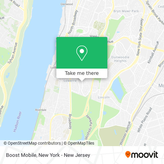 Mapa de Boost Mobile