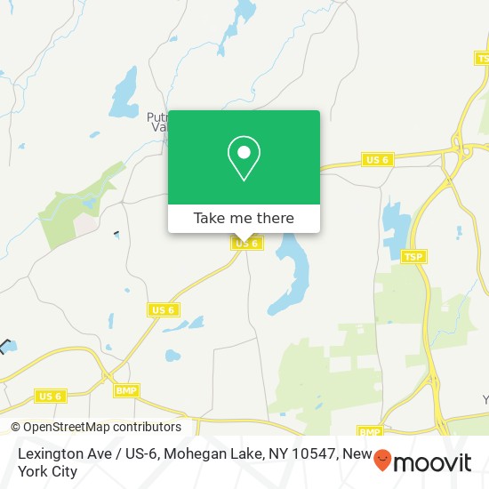 Mapa de Lexington Ave / US-6, Mohegan Lake, NY 10547