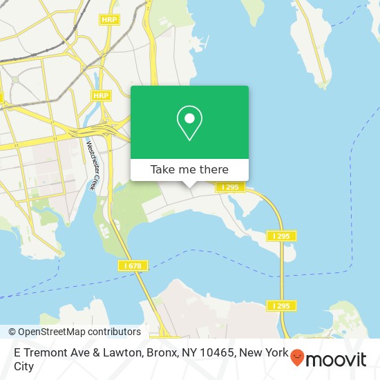 E Tremont Ave & Lawton, Bronx, NY 10465 map