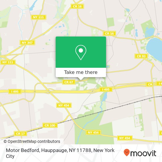 Motor Bedford, Hauppauge, NY 11788 map