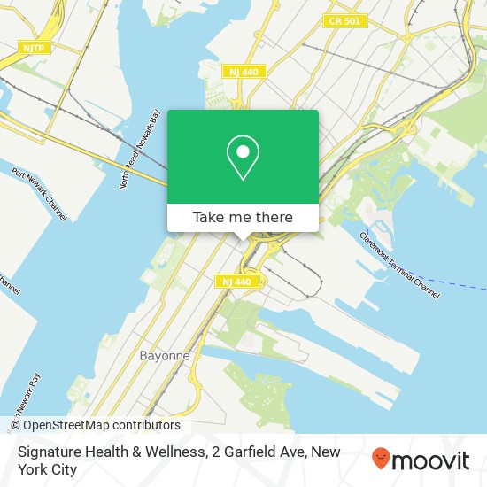 Mapa de Signature Health & Wellness, 2 Garfield Ave