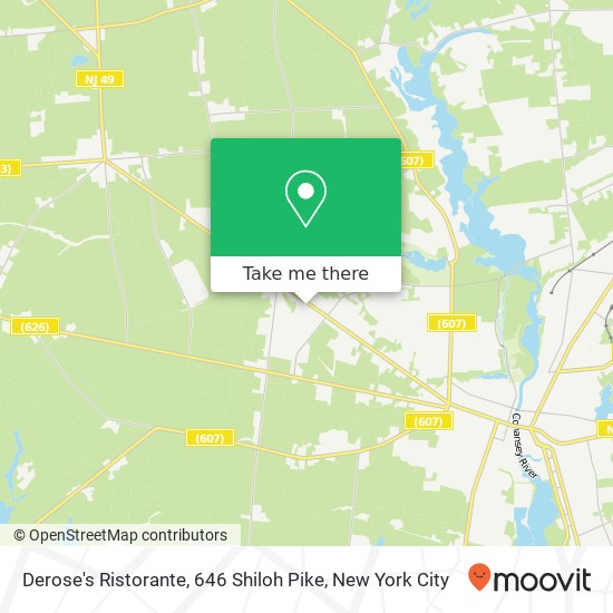 Mapa de Derose's Ristorante, 646 Shiloh Pike
