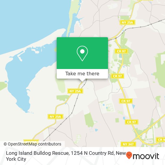 Mapa de Long Island Bulldog Rescue, 1254 N Country Rd