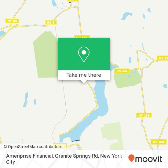 Ameriprise Financial, Granite Springs Rd map