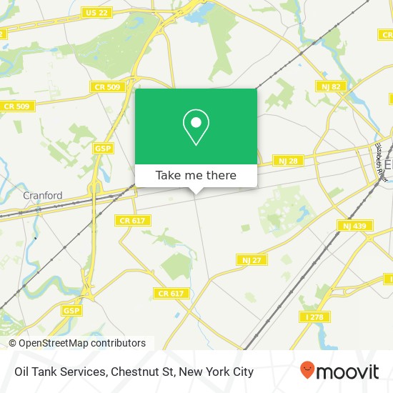 Mapa de Oil Tank Services, Chestnut St