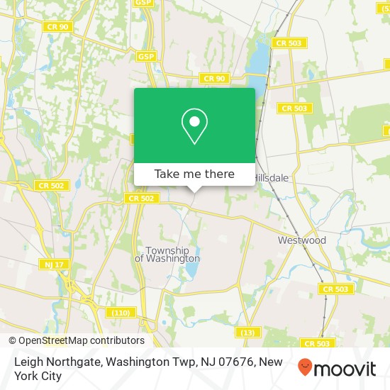 Leigh Northgate, Washington Twp, NJ 07676 map