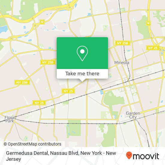 Mapa de Germedusa Dental, Nassau Blvd