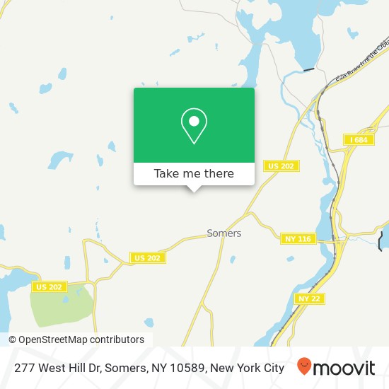 277 West Hill Dr, Somers, NY 10589 map