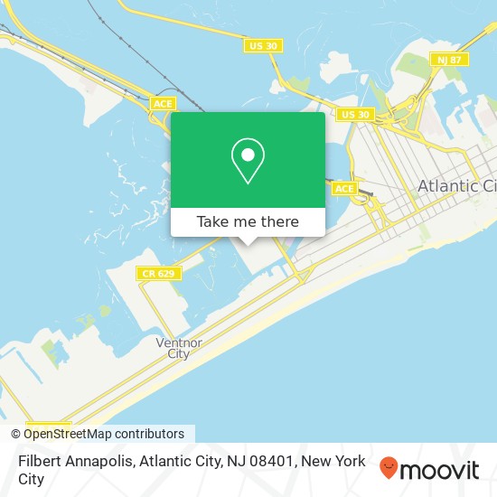 Filbert Annapolis, Atlantic City, NJ 08401 map