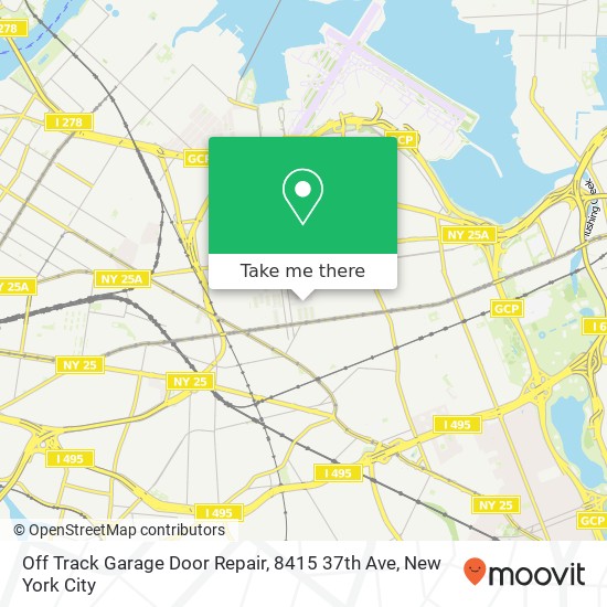 Off Track Garage Door Repair, 8415 37th Ave map