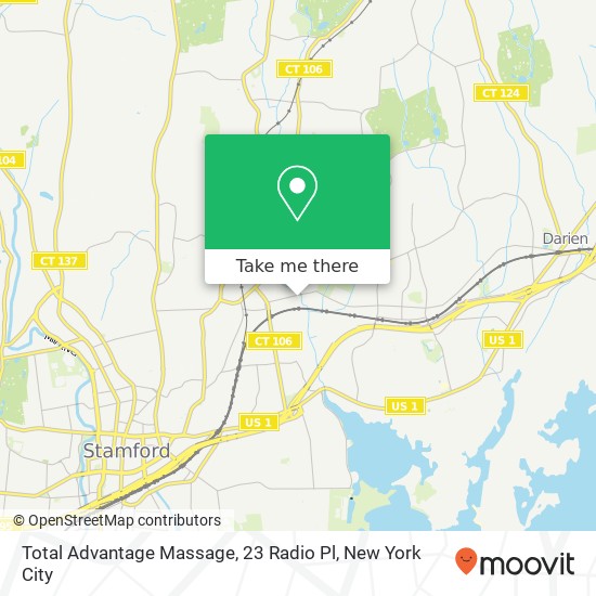 Total Advantage Massage, 23 Radio Pl map