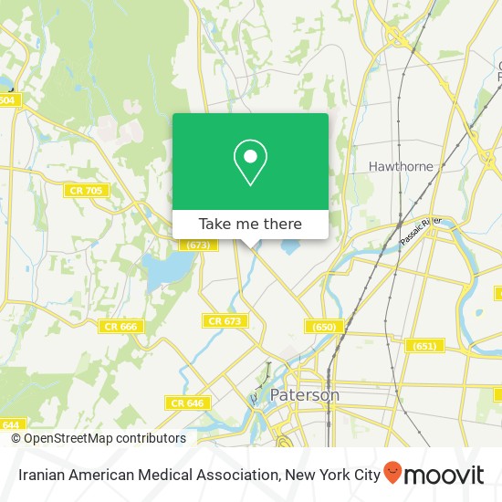 Mapa de Iranian American Medical Association