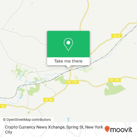 Mapa de Crypto Currency News Xchange, Spring St