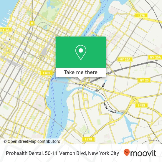 Mapa de Prohealth Dental, 50-11 Vernon Blvd