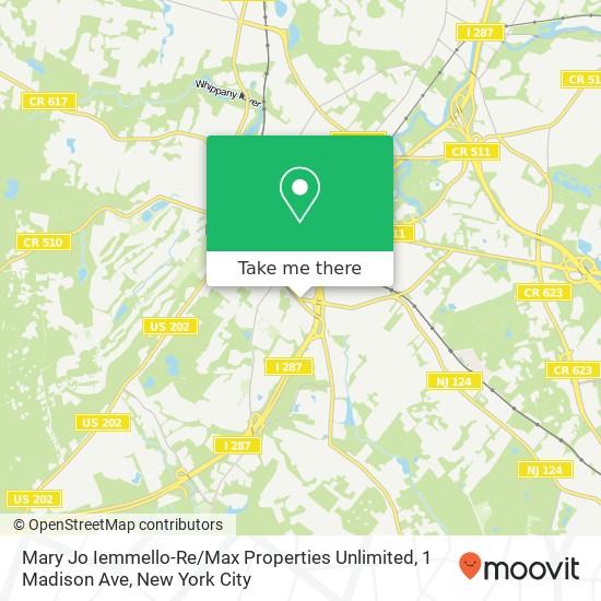 Mapa de Mary Jo Iemmello-Re / Max Properties Unlimited, 1 Madison Ave