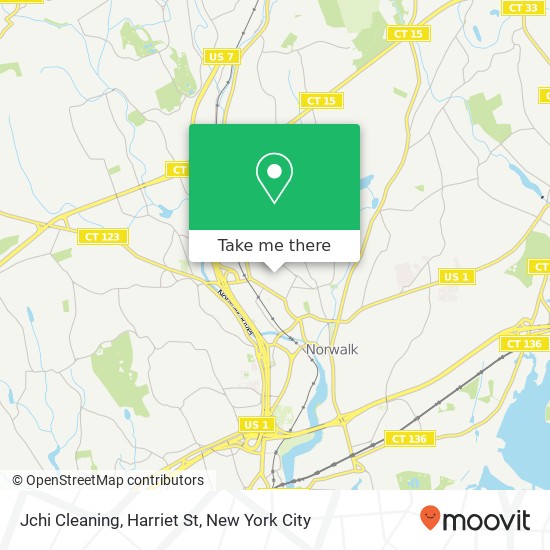 Jchi Cleaning, Harriet St map