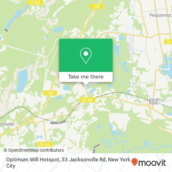 Mapa de Optimum Wifi Hotspot, 33 Jacksonville Rd