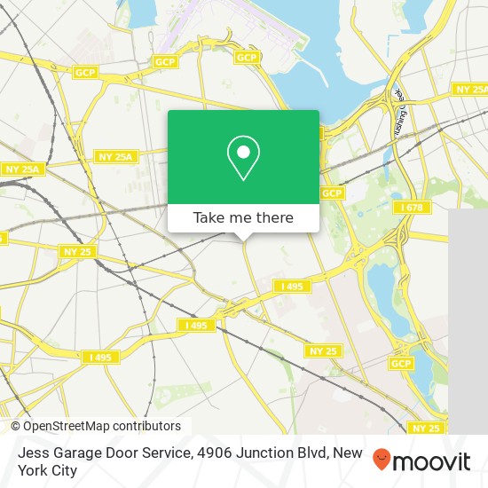 Jess Garage Door Service, 4906 Junction Blvd map