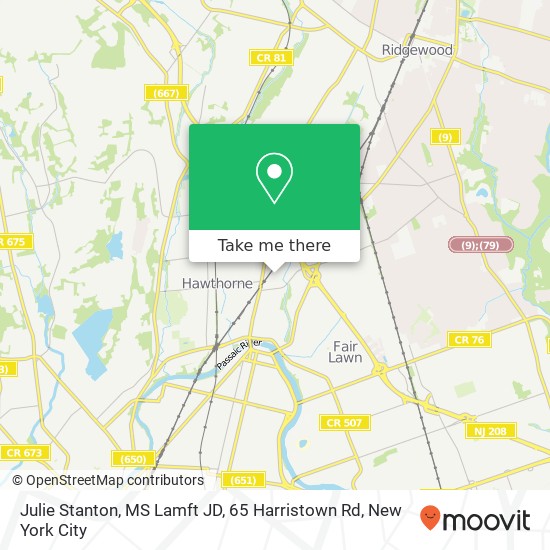 Julie Stanton, MS Lamft JD, 65 Harristown Rd map