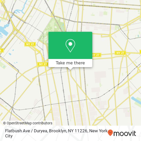 Mapa de Flatbush Ave / Duryea, Brooklyn, NY 11226