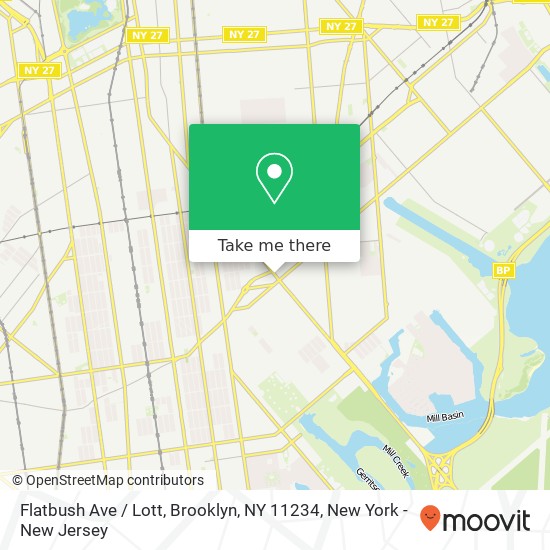 Mapa de Flatbush Ave / Lott, Brooklyn, NY 11234