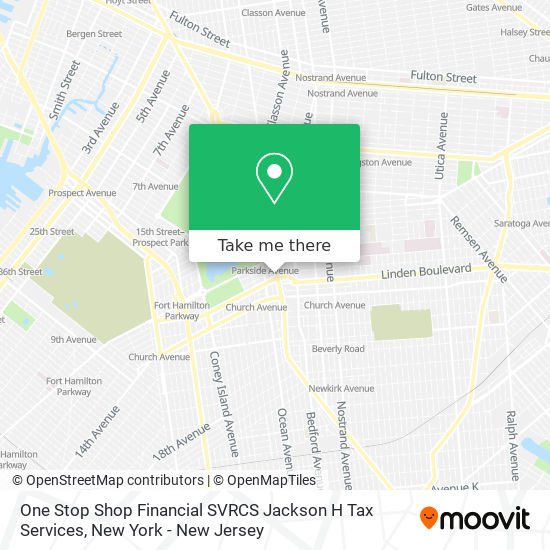One Stop Shop Financial SVRCS Jackson H Tax Services map
