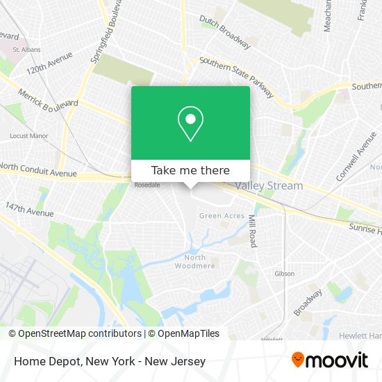 Home Depot map