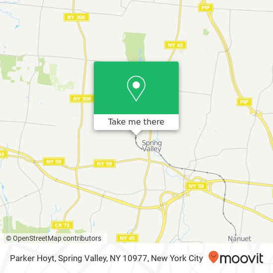 Mapa de Parker Hoyt, Spring Valley, NY 10977