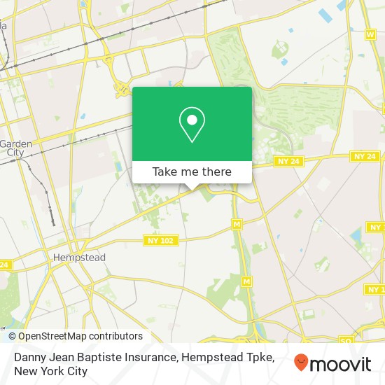 Danny Jean Baptiste Insurance, Hempstead Tpke map