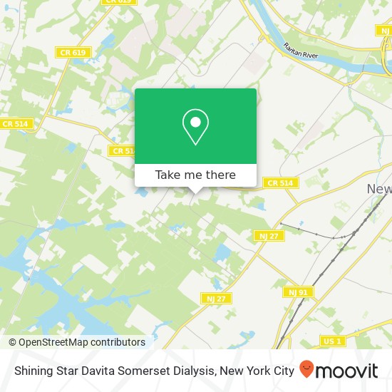 Shining Star Davita Somerset Dialysis map