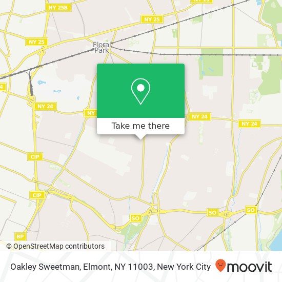 Mapa de Oakley Sweetman, Elmont, NY 11003