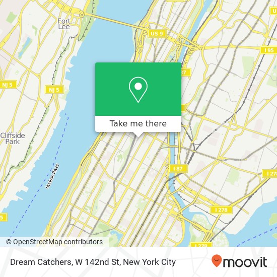 Mapa de Dream Catchers, W 142nd St
