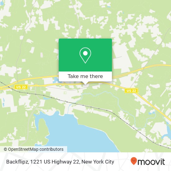 Mapa de Backflipz, 1221 US Highway 22