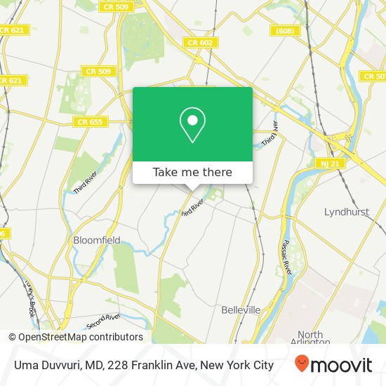 Mapa de Uma Duvvuri, MD, 228 Franklin Ave
