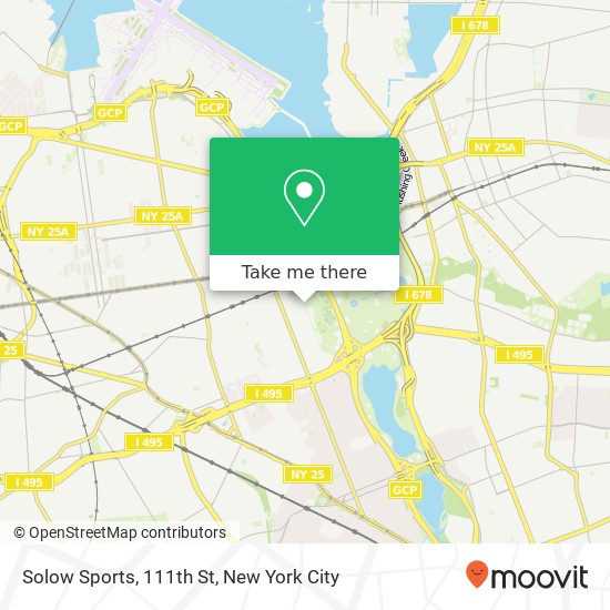 Solow Sports, 111th St map