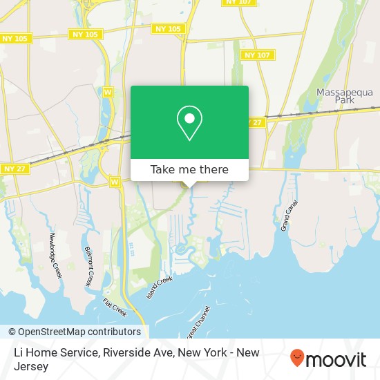 Mapa de Li Home Service, Riverside Ave