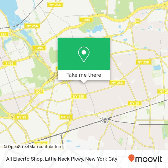 Mapa de All Elecrto Shop, Little Neck Pkwy