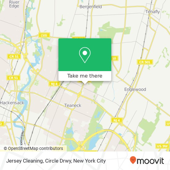 Mapa de Jersey Cleaning, Circle Drwy