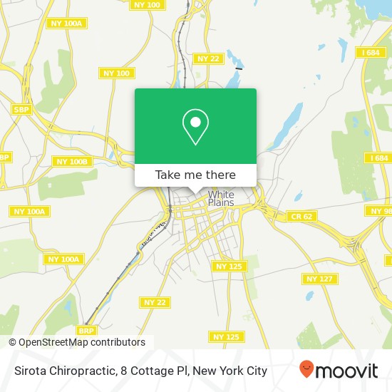 Mapa de Sirota Chiropractic, 8 Cottage Pl