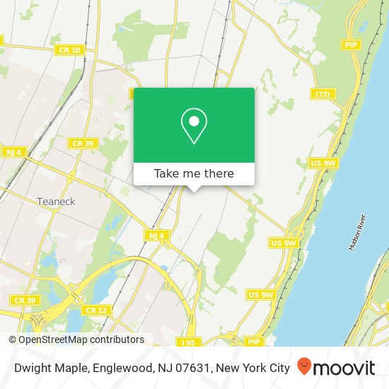 Mapa de Dwight Maple, Englewood, NJ 07631