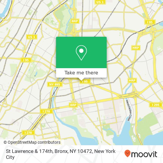 St Lawrence & 174th, Bronx, NY 10472 map