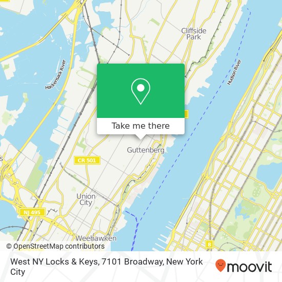 West NY Locks & Keys, 7101 Broadway map