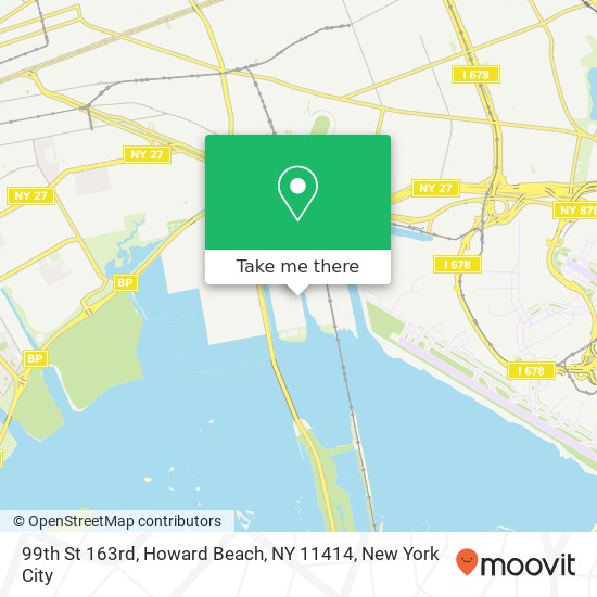 Mapa de 99th St 163rd, Howard Beach, NY 11414