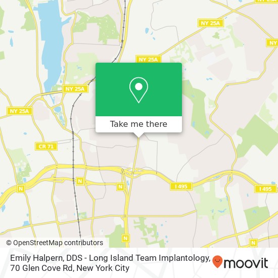 Emily Halpern, DDS - Long Island Team Implantology, 70 Glen Cove Rd map