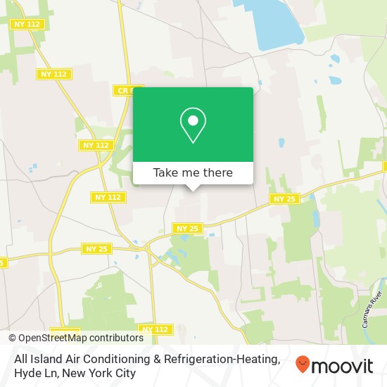 Mapa de All Island Air Conditioning & Refrigeration-Heating, Hyde Ln