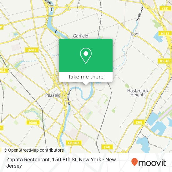 Zapata Restaurant, 150 8th St map
