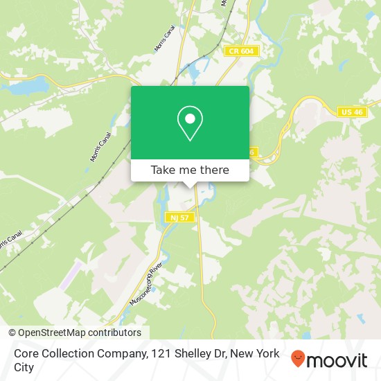 Mapa de Core Collection Company, 121 Shelley Dr