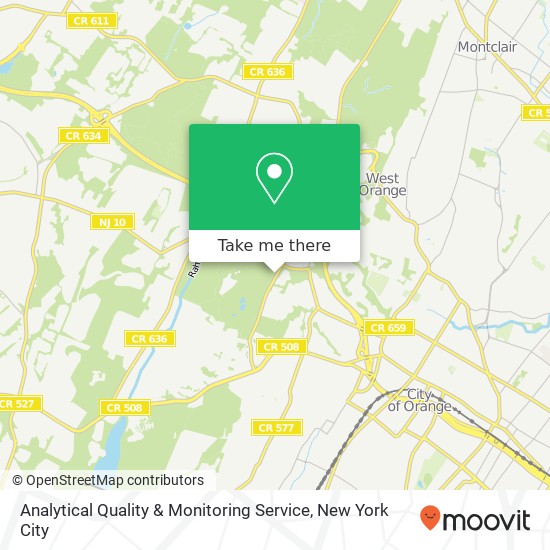 Analytical Quality & Monitoring Service map